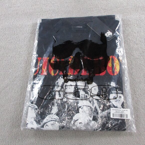 SUICIDEBOYS G59 Records T Shirt Adult Large Black Orange Warning Tour Tee NWT - Picture 2 of 5